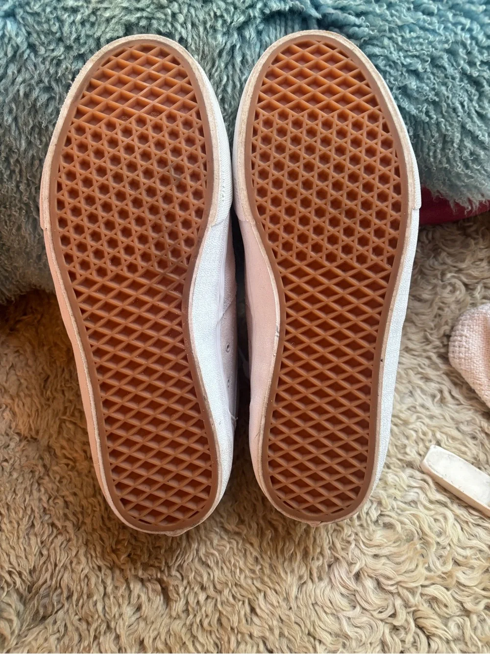 Vans canvas&suede cream sneaker mens size 13